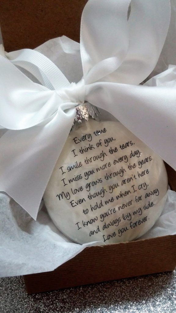 Fallen soldier memorial art. Memorial Ornament In Memory Gift Loss of Husband Loss of Wife Every Time I think of You Spouse Sympathy Personalized Bearevement Gift Custom