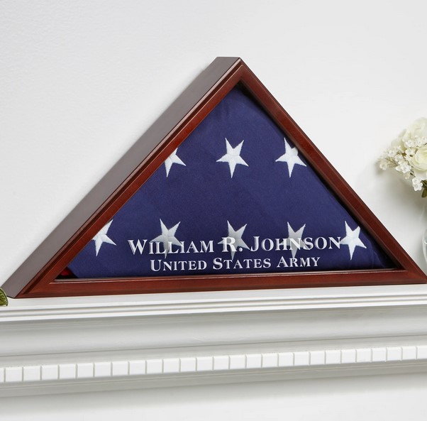 Presents for loved ones. American Hero Personalized Flag Case