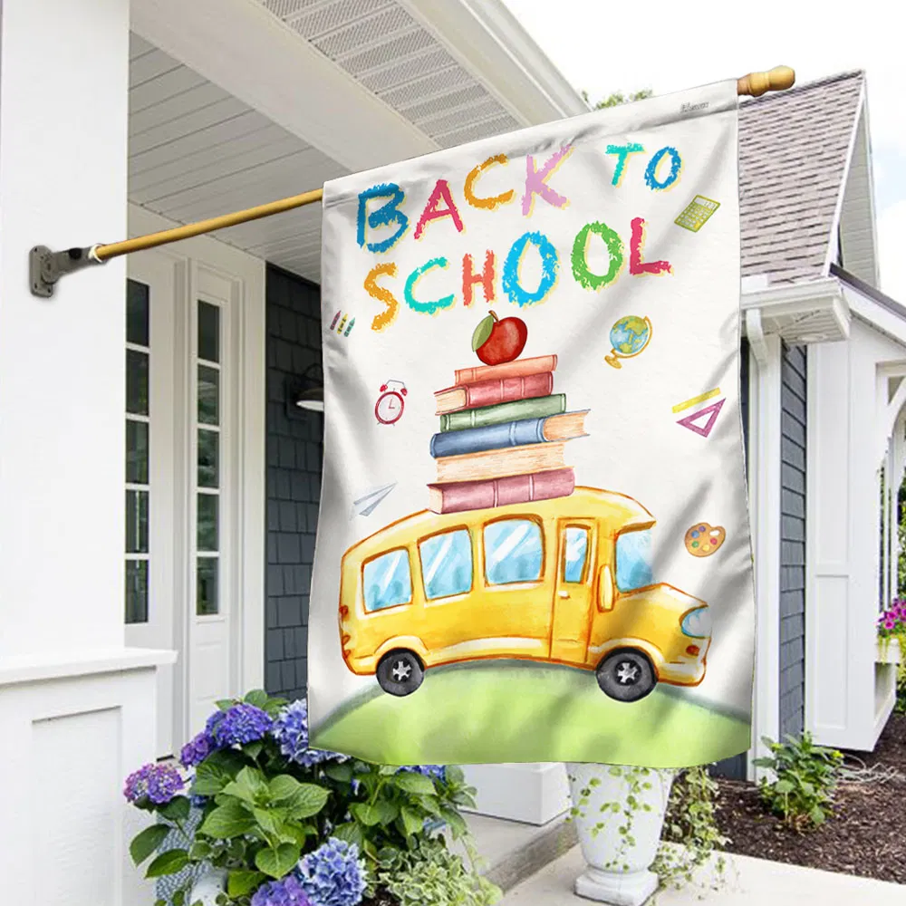 Back To School First Day Of School Flag