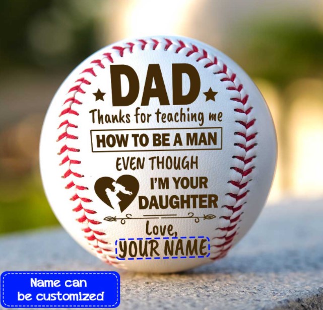 Baseball Ball personalized retirement gifts for dad