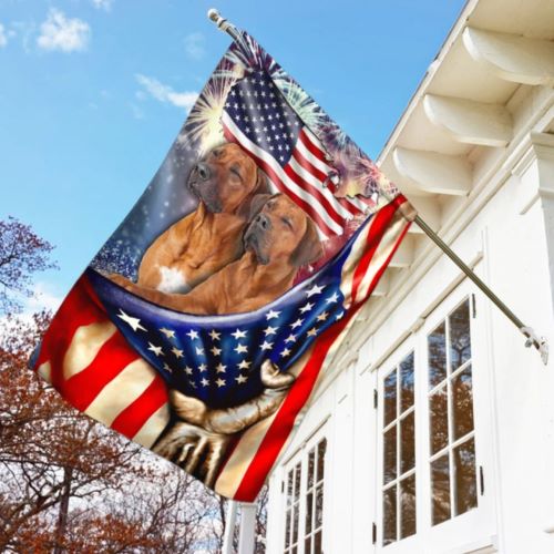 Dog Flags Sale Happy Independence Day Rhodesian Ridgeback Dogs Flag