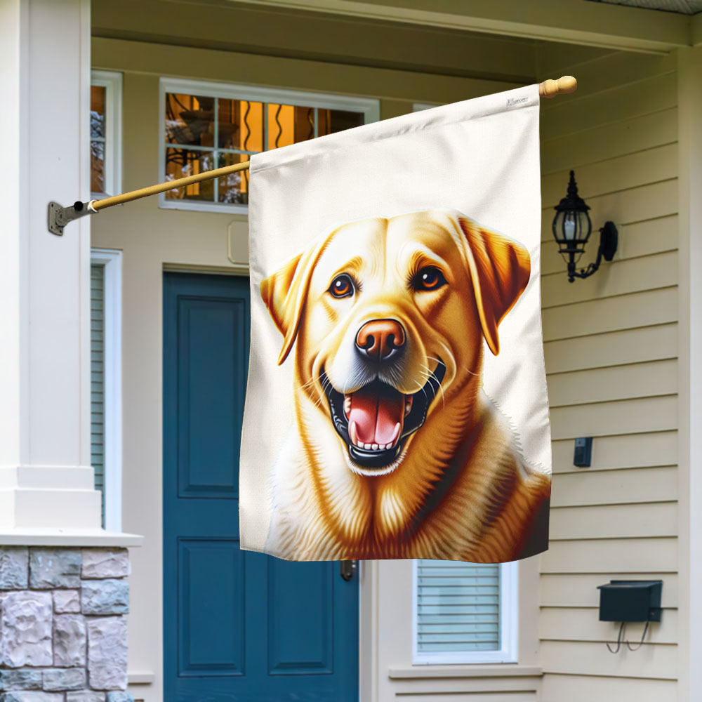 FLAGWIX Funny Yellow Labrador Dog Flag