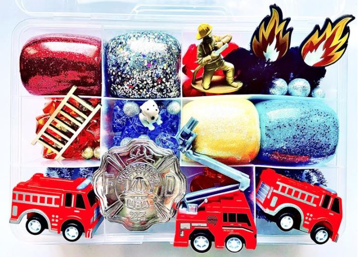 Firefighter Play Dough Kit in a box