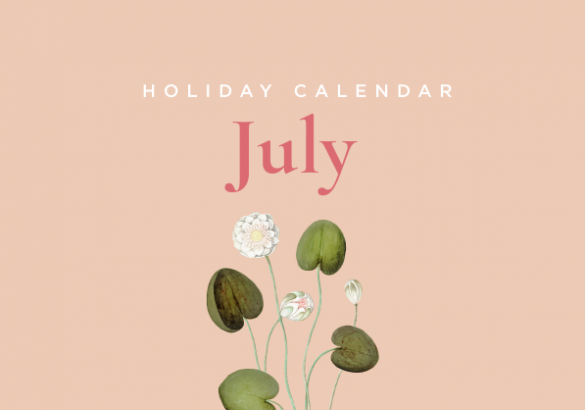 holiday calendar july 2021