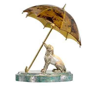 National Days In September Dog And Umbrella 14 Table Lamp