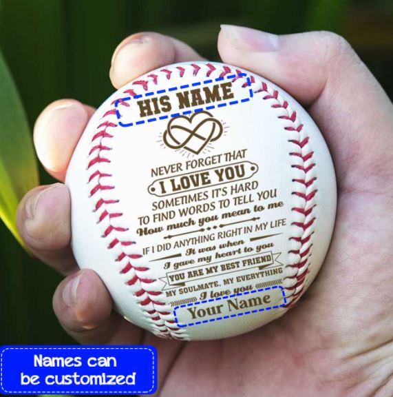 Personalized For Lover I Love You Baseball Ball