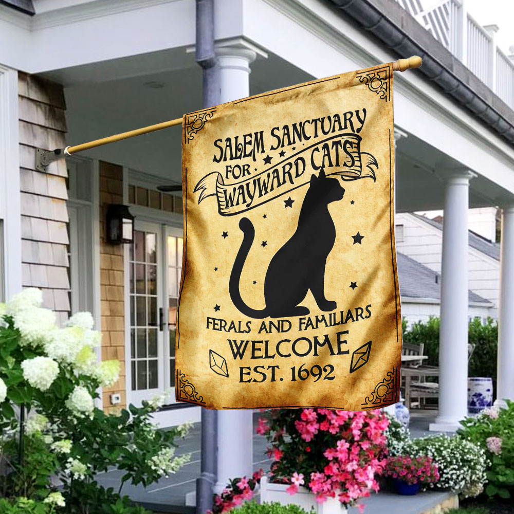 Salem Sanctuary For Wayward Cats Flag