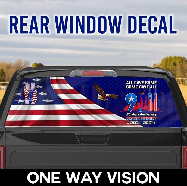 all gave some patriotic car window decals