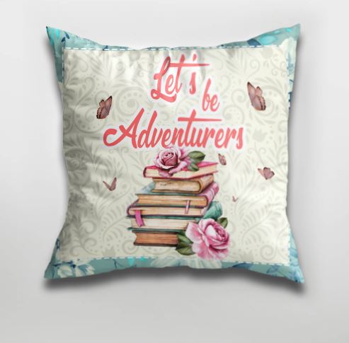 back to school home decor cushion for book lover