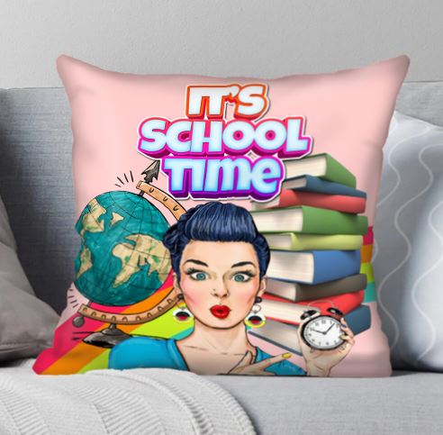 back to school home decor school time cushion