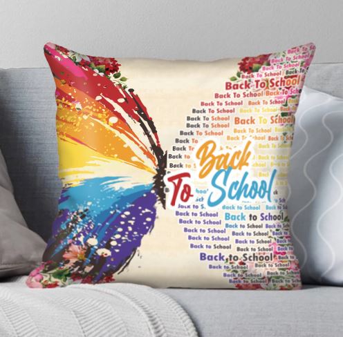 back to school party decor butterfly cushion