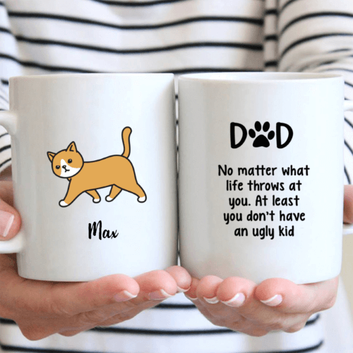 cat person gifts Personalized Cat Coffee Mug - Custom Cat Mom Dad - Gifts For Cat Lovers - 1 Cat
