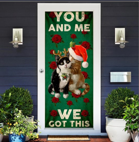cat valentine memes You And Me We Got This. Cat Couple Valentine’s Day Door Cover