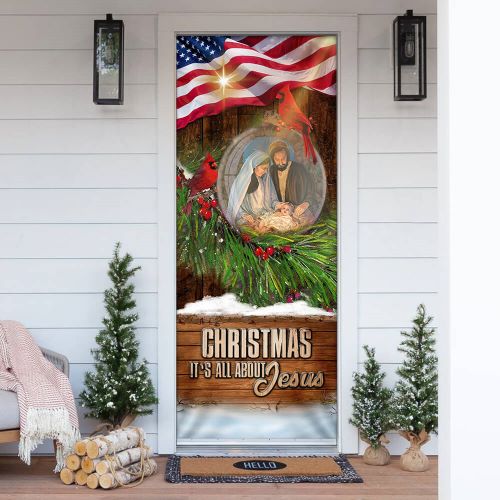 christmas wish list Christmas Jesus Door Cover Door Decor