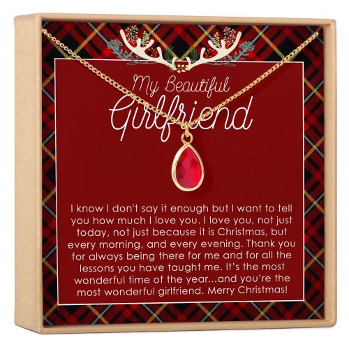 cool christmas gifts Christmas Gift for Girlfriend Gemstone Necklace