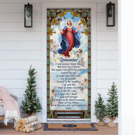 good things to get at christmas Mother Mary Blessed Virgin Mary Door Cover