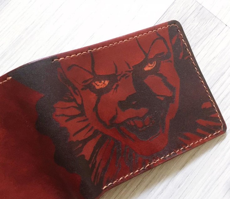 personalized halloween items it pennywise wallet