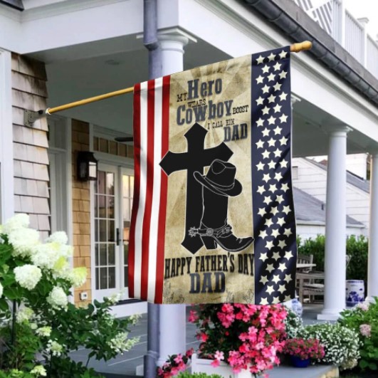 veteran cross father's day gifts for a veteran cowboy dad happy fathers day flag
