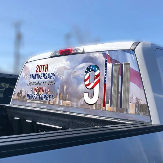 we will never forget 911 patriotic car window decals