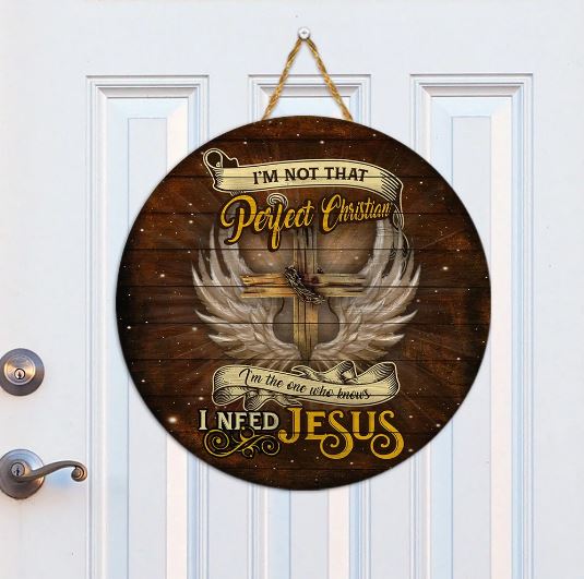 I Need Jesus Wooden Sign