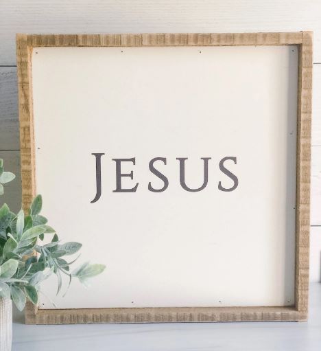 Jesus Wooden Sign