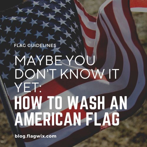 wash a flag