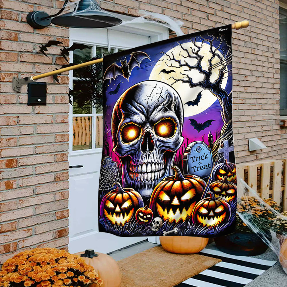 Skull Halloween Flag