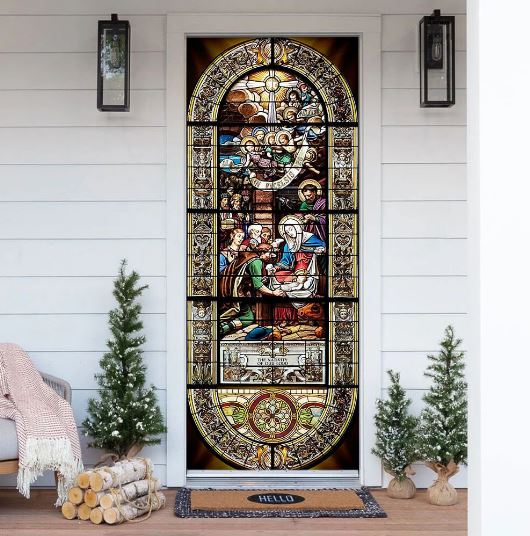 The Nativity Of Jesus Door Cover