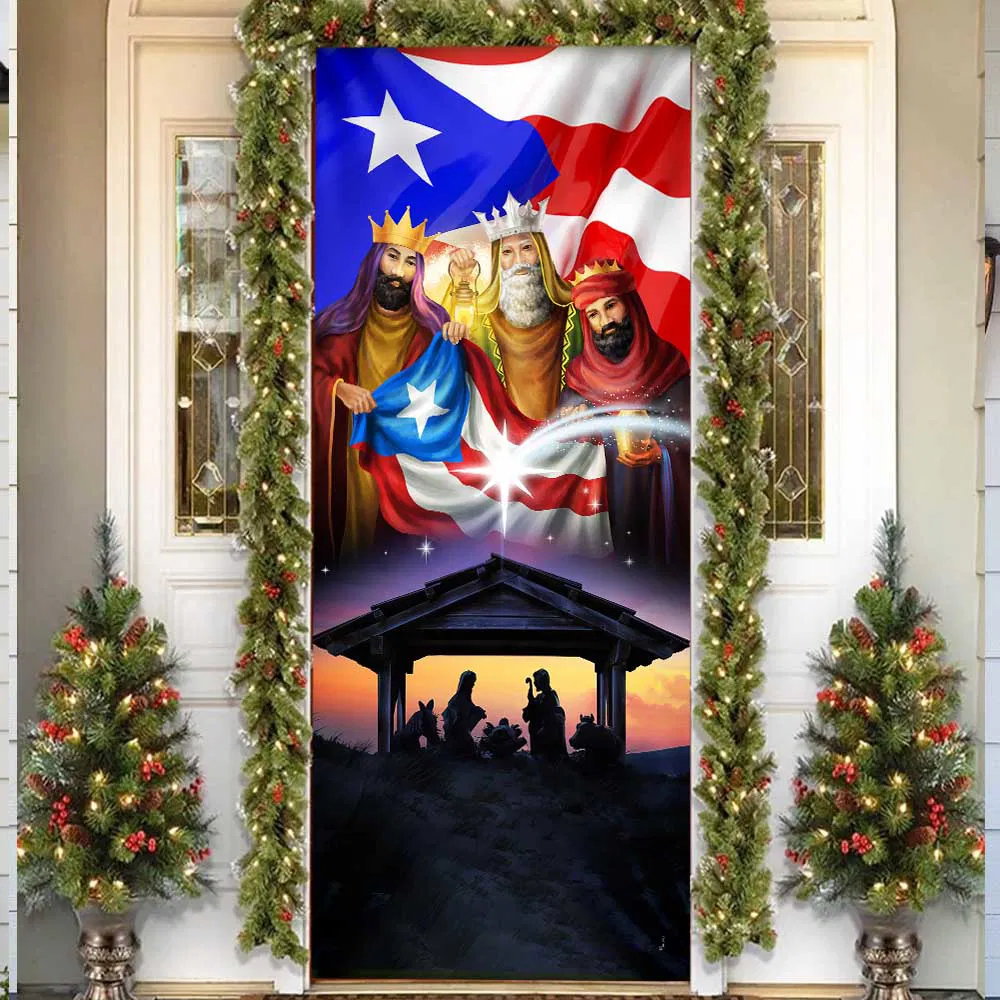 Three Kings, Three Wise Men, Nativity Of Jesus, Puerto Rico Door Cover