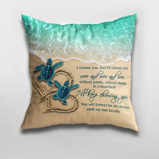 Turtle Couple Cushion anniversary gift ideas for parents