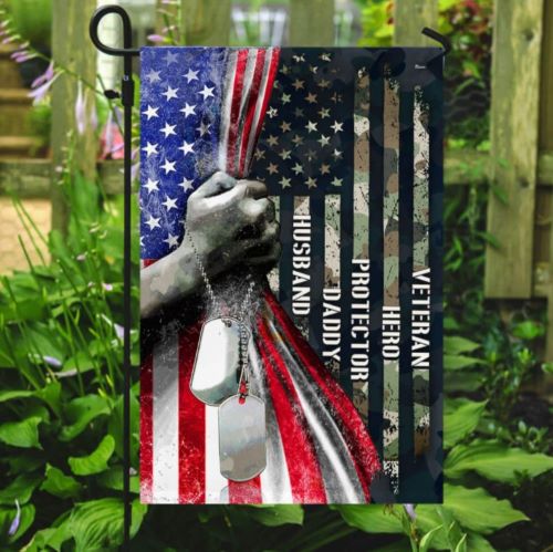 Unique Military Gifts Husband Daddy Protector Hero Veteran Flag