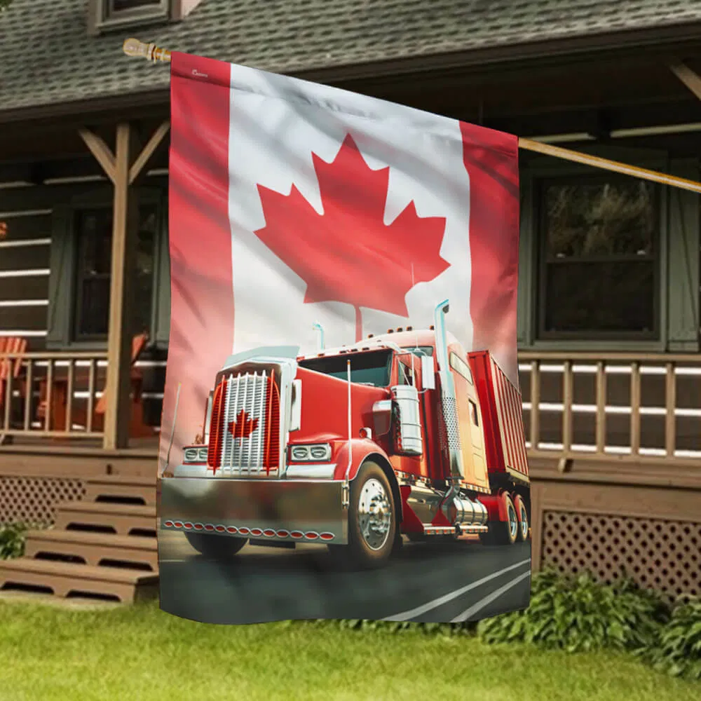 Canadian Truck, Trucker Canada Flag