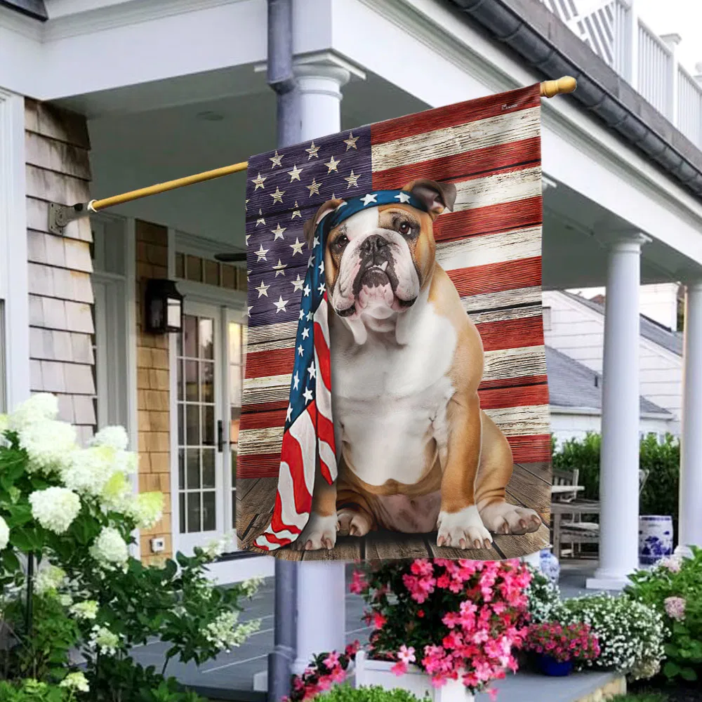 English Bulldog Flag Charming Dog