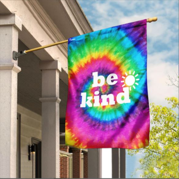 Hippie Be Kind Flag Flagwix™, Be Kind House Flag