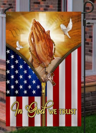 Jesus Flag In God We Trust