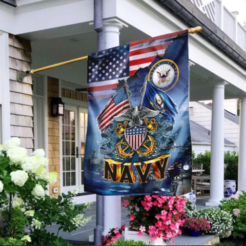 Navy Veteran Flagwix™ US Navy Veteran Flag