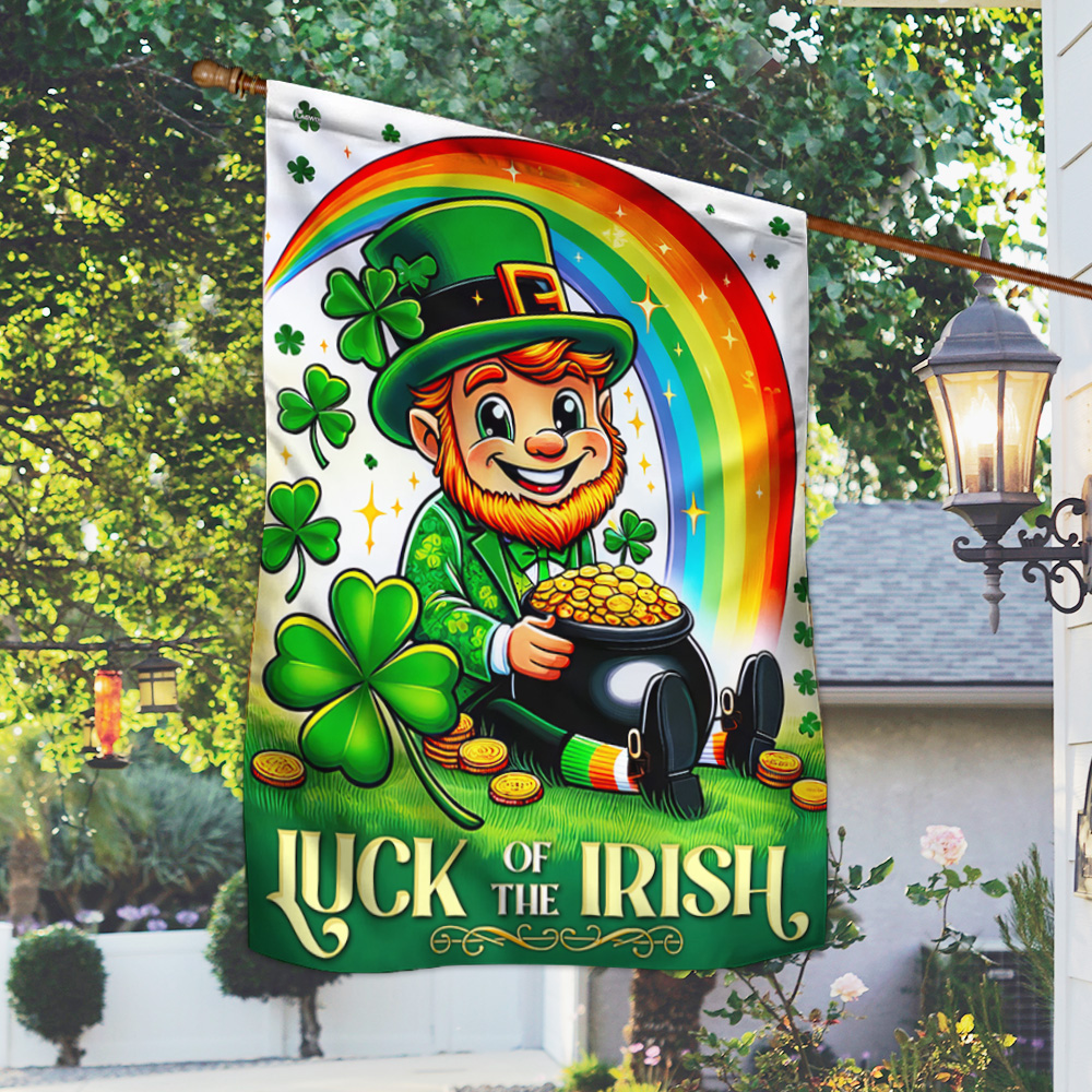 Saint Patrick’s Day Leprechaun Luck of the Irish Flag MLN2451F