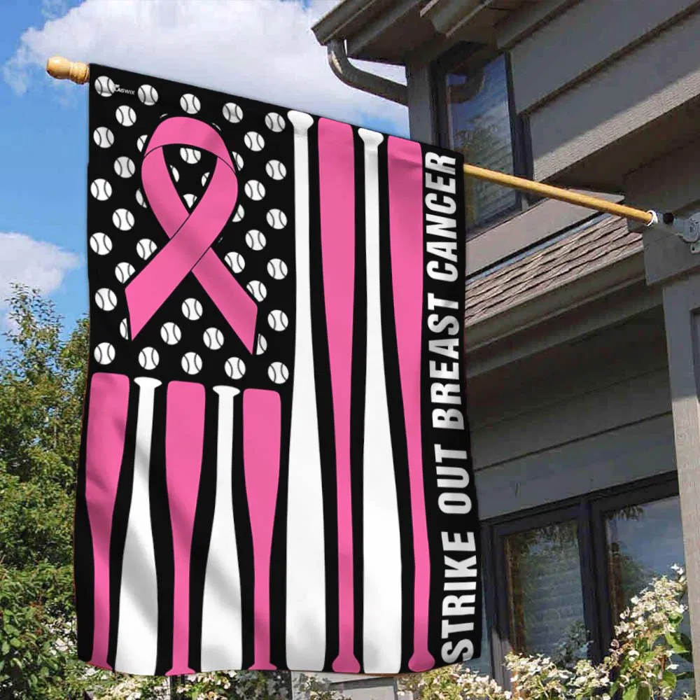 Strike Out Breast Cancer Flag