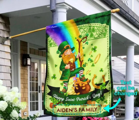 personalized garden flag
