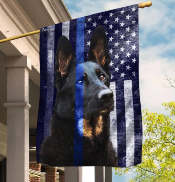 Amazing Police K9 Flag Flagwix™ Police flag dog tag 