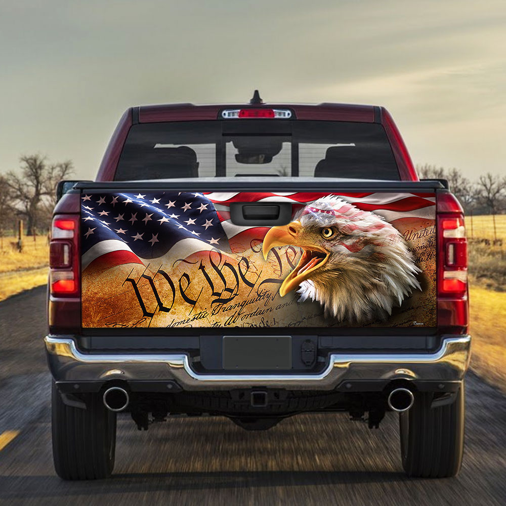 American Truck Tailgate Decal Sticker Wrap We The People