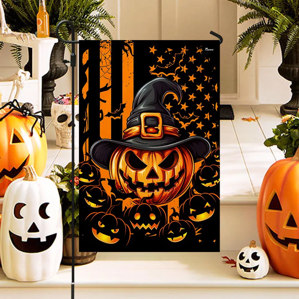 Halloween Pumpkin American Flag