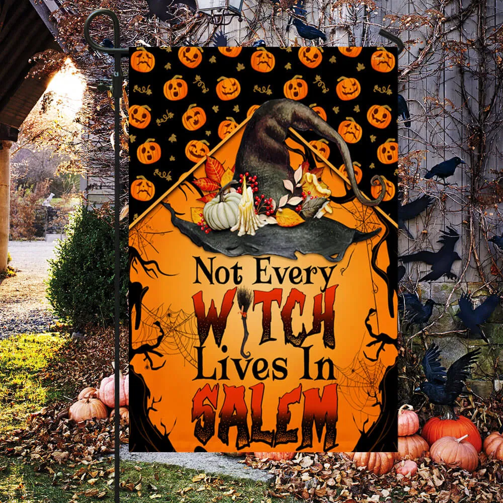 Halloween Witch Not Every Witch Lives in Salem Flag