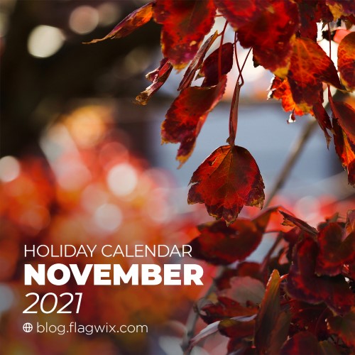 Holiday Calendar – November 2021