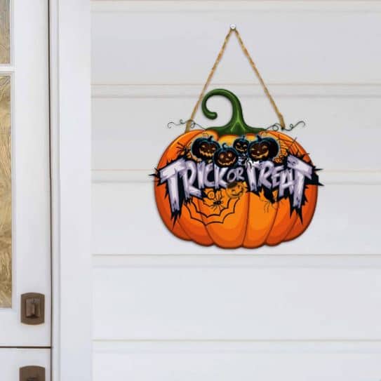 Pumpkin Halloween Wooden Sign