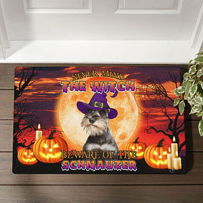 Schnauzer Doormat Halloween
