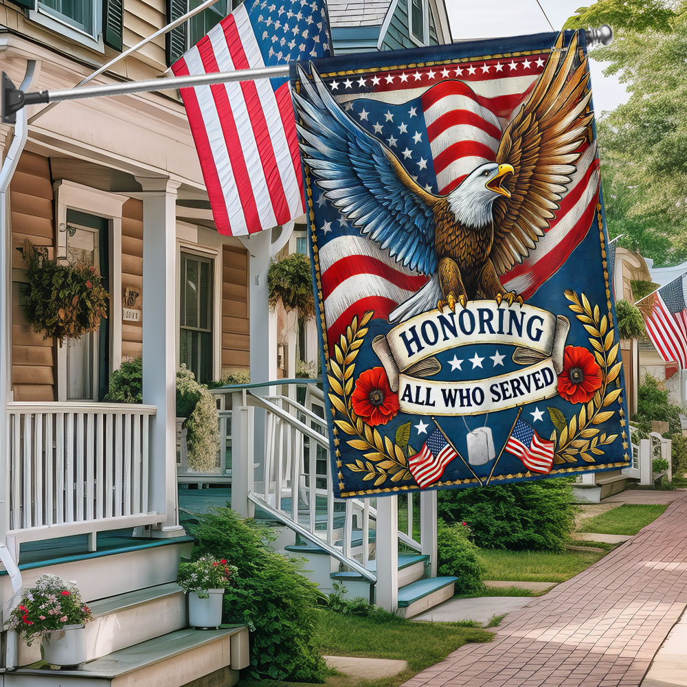 Veterans Day Honoring All Who Served Flag