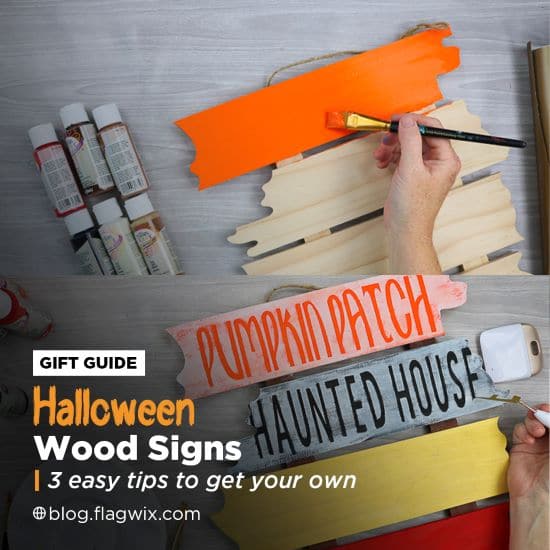 halloween wood signs