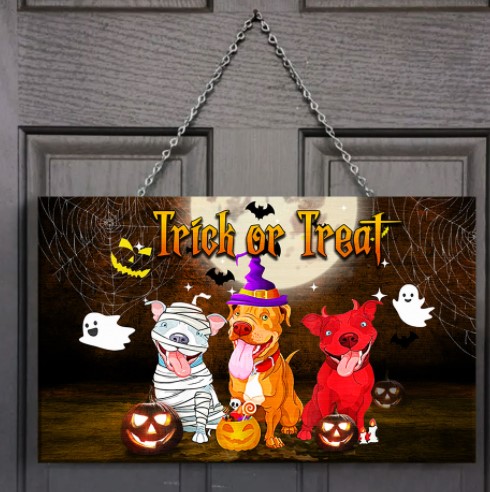 trick or treat sign