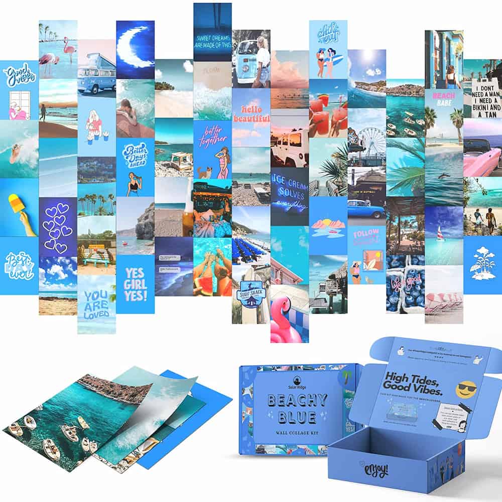 Beachy Blue Wall Collage Kit